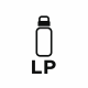 Minimalist LP Water Bottle Logo